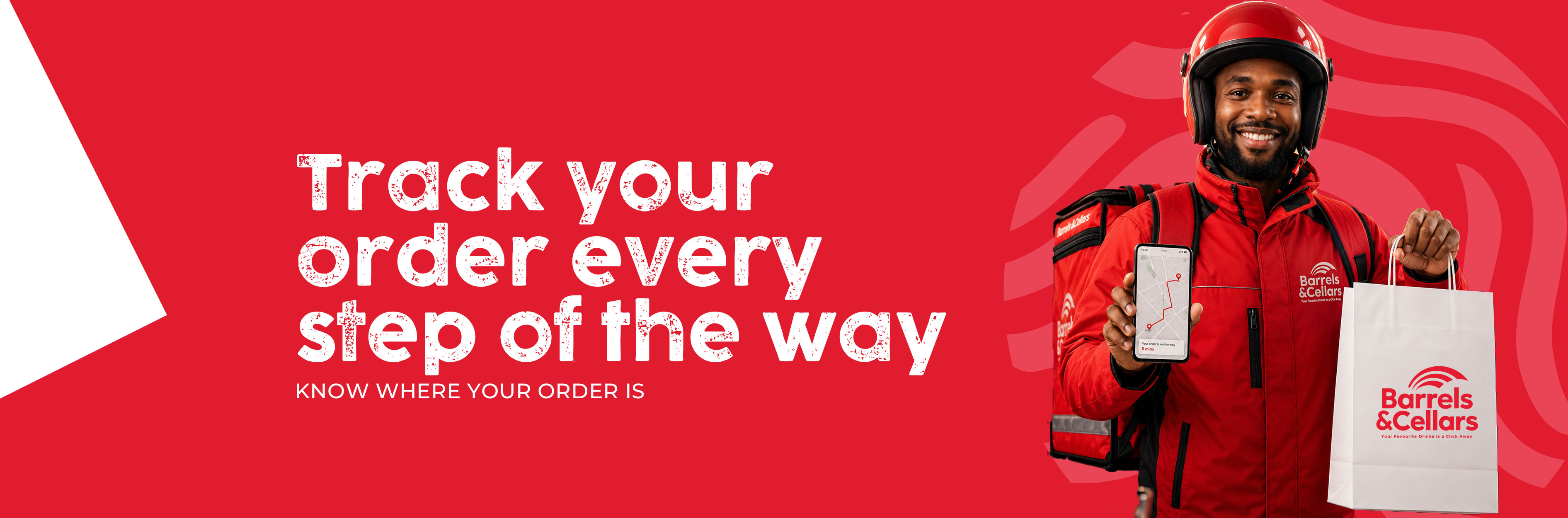 red order tracking bannner